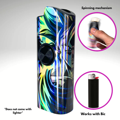 FLKR LYTR® Amazon Prime Must Have Fidget Spinner Lighter Case "UI Goku" for Bic® Lighter Case - $11.99