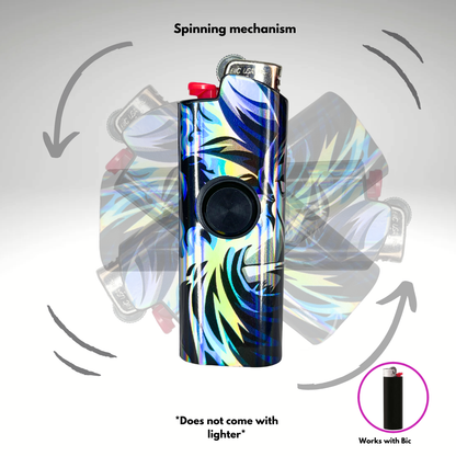 FLKR LYTR® Amazon Prime Must Have Fidget Spinner Lighter Case "UI Goku" for Bic® Lighter Case - $11.99