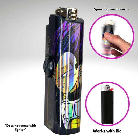 FLKR LYTR® Fidget Spinner Lighter Case "EU Vegita"  for Bic® Spinner Lighter Case
