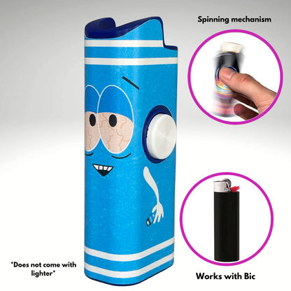 FLKR LYTR®  Fidget Spinner Lighter Case "Towlie" for Bic® Spinner Lighter Case | FLKR LYTR - $11.99)