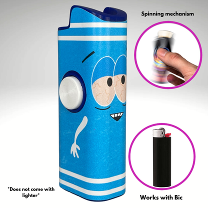 FLKR LYTR®  Fidget Spinner Lighter Case "Towlie" for Bic® Spinner Lighter Case | FLKR LYTR - $11.99)