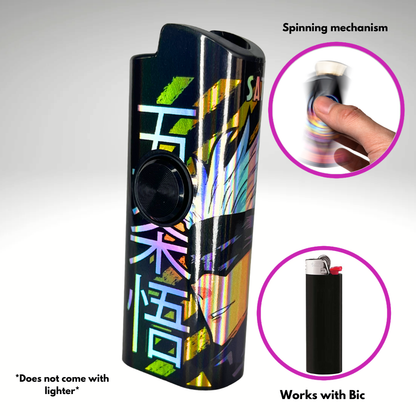 FLKR LYTR® Fidget Spinner Lighter Case "Gojo" for Bic® Spinner Lighter Case | FLKR LYTR - $11.99