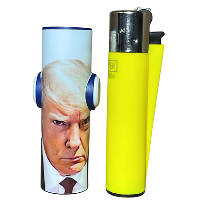 FLKR LYTR® Fidget Spinner Lighter Case Limited Edition "Trump Mug Shot" for Clipper Lighter® Case - $13.49