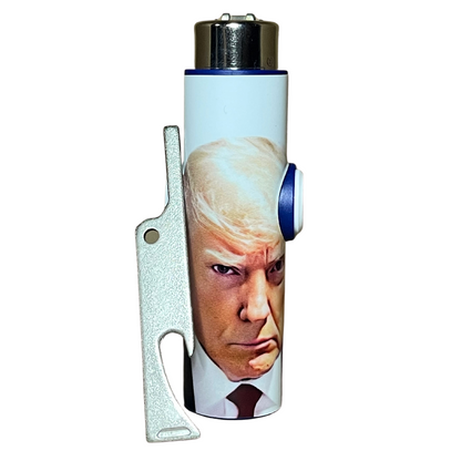 FLKR LYTR® Fidget Spinner Lighter Case Limited Edition "Trump Mug Shot" for Clipper Lighter® Case - $13.49
