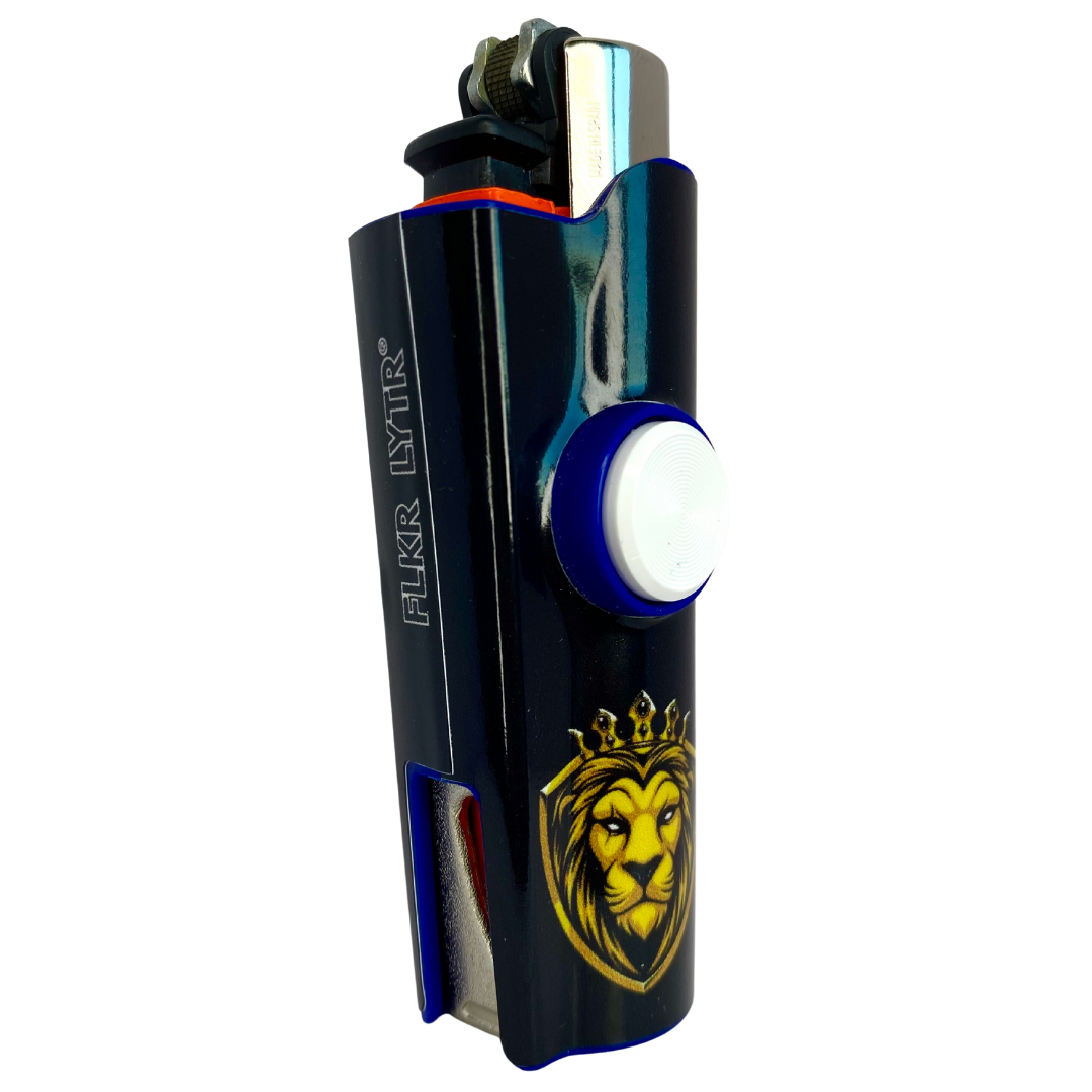 FLKR LYTR® Fidget Spinner Lighter Case "KingYuupItsMe" for Clipper Lighter® Case - $11.99