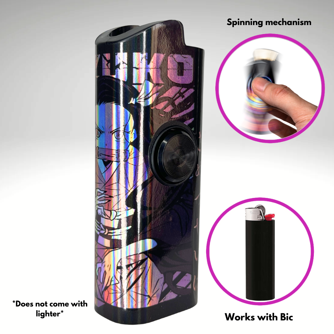 FLKR LYTR® Amazon Prime Must Have Fidget Spinner Lighter Case "Nezuko" for Bic® Lighter Case - $11.99