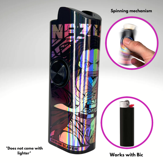 FLKR LYTR® Amazon Prime Must Have Fidget Spinner Lighter Case "Nezuko" for Bic® Lighter Case - $11.99