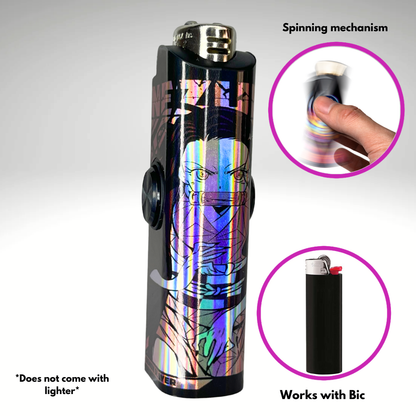 FLKR LYTR® Amazon Prime Must Have Fidget Spinner Lighter Case "Nezuko" for Bic® Lighter Case - $11.99