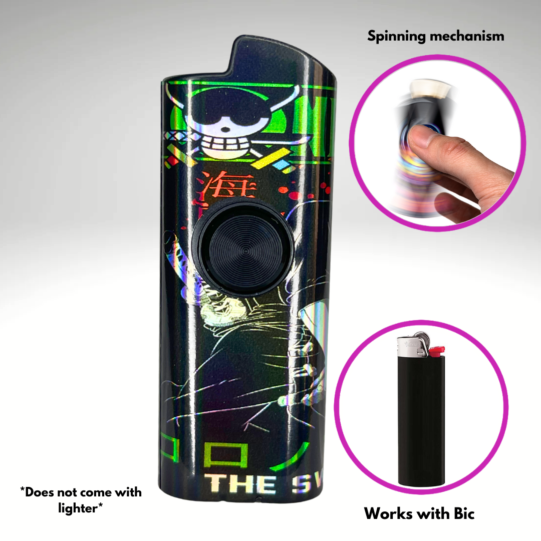 FLKR LYTR® Fidget Spinner Lighter Case "Z swordman " for Bic® Spinner Lighter Case | FLKR LYTR - $11.99