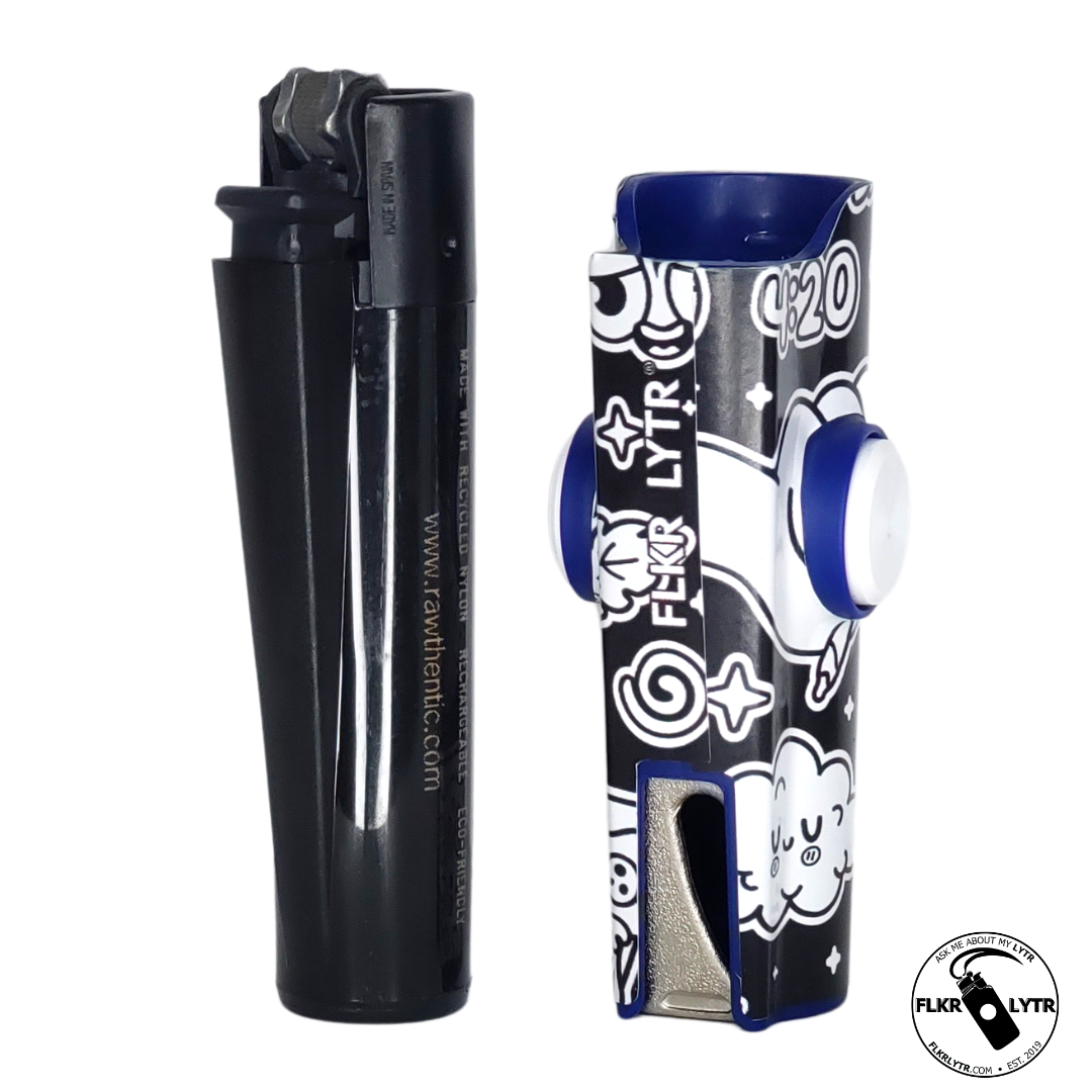 FLKR LYTR® Fidget Spinner Lighter Case: 420Celebrate for Clipper Lighter® Case fidget spinner lighter case - $11.99
