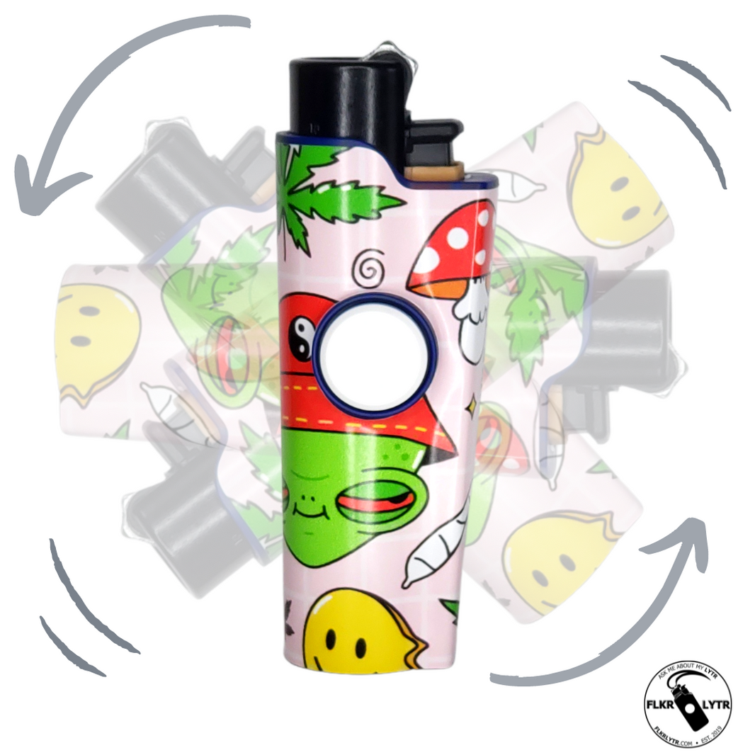 FLKR LYTR: Flicker lighter fidget spinner lighter case