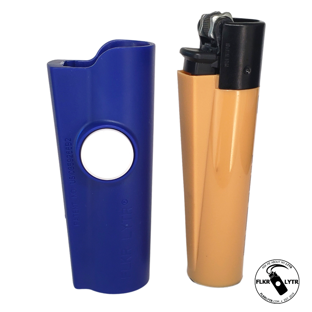FLKR LYTR® Amazon Primer Amazon Must Have Fidget Spinner Lighter Case Navy Blue for Clipper Lighter® Case - $9.99