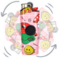 Fidget spinner lighter case High alien edition, works with Bic lighters 
