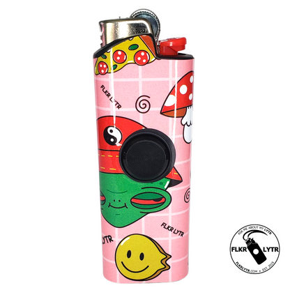 FLKR LYTR® Fidget Spinner Lighter Case "Hi Alien" for Bic® Lighter Case - $11.99