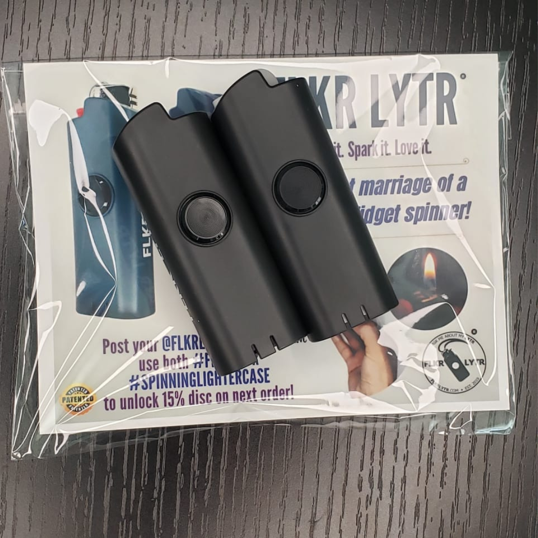 DRK NYTE 2 Pack fidget spinning lighter case for Bic lighters - $22